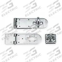 SUGATSUNE Hasp: Stainless Steel, 1 1/2 in Ht, 1 3/8 in Lg, 4 1/2 in Wd (MPN HP-645S). Key specifications — Brand: SUGATSUNE; Material: Stainless Steel.