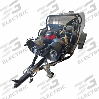 SIMPSON Pressure Washer Trailer: Trailer Pressure Washer, Hot, Heavy Duty - Hot Water Pressure Washers