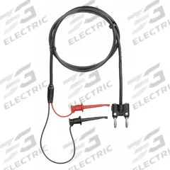 APPROVED VENDOR Test Leads: Black Electrical Current Color, Mini Clip, Double Banana Plug, 3 ft Lg (MPN 5TXD5). Key specifications — Brand: APPROVED VENDOR.