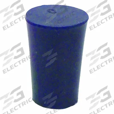 UNITED SCIENTIFIC SUPPLIES Stopper: Silicone, 0 Stopper Size, 13 mm Bottom Dia, 17 mm Top Dia, 25 mm Overall Ht - Synthetic Rubber Stoppers