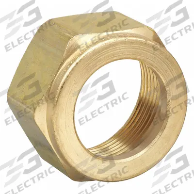 PARKER Compression Fitting Nut: 1 in OD Size, Compression, Brass - Single-Ferrule Brass Compression Fittings