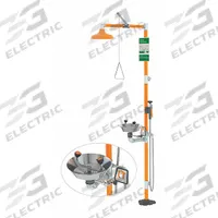 GUARDIAN EQUIPMENT Shower with Eyewash: Floor Mnt, Uncovered, Stainless Steel Bowl, Std Mounting (MPN G1902SSH). Key specifications — Brand: GUARDIAN EQUIPMENT.