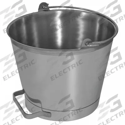SANI-LAV Dairy Pail: 13 qt Capacity, 10 7/8 in Overall Ht, 12 1/4 in Overall Dia - Hygienic Dairy Pails