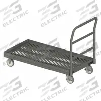APPROVED VENDOR Platform Truck: 1,400 lb, 36 in L x 24 in W x 9 1/4 in H Deck, Perforated, Phenolic (MPN EPTPLU24365PU95). Key specifications — Side Panel Type: No Side Panels; Brand: APPROVED VENDOR; Color: Gray; Caster/Wheel Configuration: (2) Rigid.