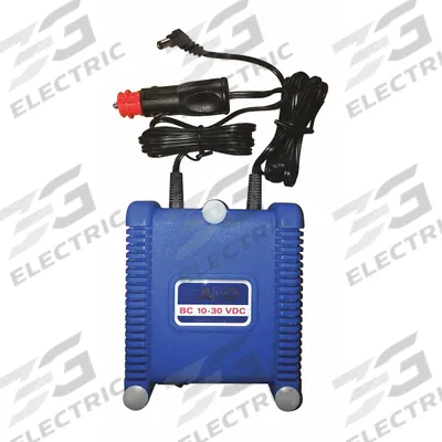 APPROVED VENDOR Cigarette Lighter Charger: 6 in Overall Ht, 6 in H x 11 in W x 4 in D, Plastic - Batteries & Charging Equipment for Powered Hand Trucks