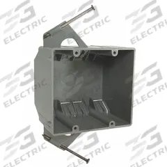 RACO Electrical Box: PVC, Nonmetallic Material & Nominal Size, 2 Gangs, 2 15/16 in Box Dp (MPN 7835RAC). Key specifications — Brand: RACO; Bracket Style: Fixed, 1/2" Setback; Clamp Style: NMSC.
