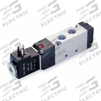 ARO Solenoid Air Control Valve: Sierra, Four-Way / Two-Position, 12V DC - ARO Sierra Series Solenoid-Operated Inline Air Control Valves