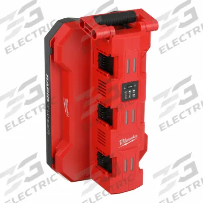 MILWAUKEE Battery Charger: Multi-Port Charging, For 18V DC, 5 Ah Charged in 1-Hour - Milwaukee Battery Chargers
