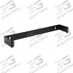 MONOPRICE Rack Bracket: 1 U, 4 in Overall Dp, 19 in Overall Wd, 1 3/4 in Overall Ht, Black, Steel (MPN 8623). Key specifications — Color: Black; Includes: Mounting Hardware; Brand: MONOPRICE; Material: Steel; Product Type: Wall Mount Bracket.