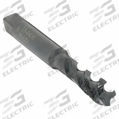 CLEVELAND Spiral Flute Tap: 3/8"-16 UNC, 2B, 3 Flute, Semi-Bottoming Chamfer, Black Oxide Cobalt (MPN C89318)