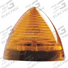 MAXXIMA LED Marker Light: Clearance Light, LED, Triangle, Surface Mount, Amber, Grommet, IP67 (MPN M09105Y). Key specifications — Lens Color: Amber; Brand: MAXXIMA; Electrical Connection: PL-2 Connector; Lighting Technology: LED; Mount Type: Grommet; SAE Lens Code: P2.