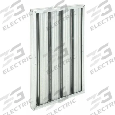 GRAINGER Grease Filter: 25 in x 16 in x 2 in, Galvanized Steel - Grease Collection Baffle Air Filters
