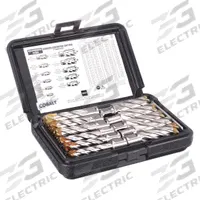 SLUGGER BY FEIN Annular Cutter Set: 2 in Max Cutting Dp, Pilot Pin Included, Bright (Uncoated) (MPN 63134999027). Key specifications — attr253884: Yes; attr253885: Bright (Uncoated); attr253886: Cobalt; attr253887: Weldon Flat; attr253888: Fractional Inch; attr253891: 7/8 in; attr277149: SLUGGER BY FEIN.