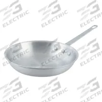 VOLLRATH Fry Pan: 10 in Top Dia, Aluminum, Silver, Aluminum, NSF Certified, Natural, Aluminum (MPN 7010). Key specifications — Brand: VOLLRATH; Handle Color: Silver; NSF Certified: Yes; Product Type: Fry Pan; Body Color: Silver; Handle Material: Aluminum; Body Material: Aluminum; Handle Type: Riveted.