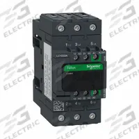 SCHNEIDER IEC Magnetic Contactor: Non-Reversing, 3 Poles, 3NO Contacts, 50 A, 120V AC/240V AC Coil (MPN LC1D50AKUE). Key specifications — Brand: SCHNEIDER; Integrated Surge Suppression: No.