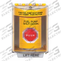 SAFETY TECHNOLOGY INTL Exit Push Button: 4 7/8 in Ht, 3 3/16 in Dp, 3 1/4 in Wd, ADA Compliant (MPN SS2279PS-EN). Key specifications — Color: Yellow; Product Type: Exit Push Button; ADA Compliant: Yes; Brand: SAFETY TECHNOLOGY INTERNATIONAL.