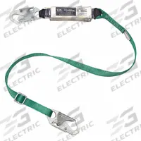MSA Shock-Absorbing Lanyard: Shock Pack, Aluminum Snap Hook, Aluminum Snap Hook, 310 lb Capacity (MPN 10211485). Key specifications — Brand: MSA; Color: Gray; Visual Load Indicator: Yes; Shock-Absorbing Lanyard Material: Nylon.