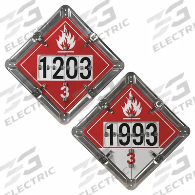 JJ KELLER Container Placard: Various DOT Classes, 13 3/4 in x 13 3/4 in - Class 3: Flammable Liquids