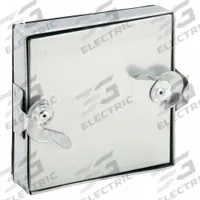 Duct Access Door: 6 in x 6 in, 24 ga, Steel, Double Cam, Tab-In Hinge, 6 in Observation Port Ht (MPN 5EFT0). Key specifications — Brand: DAYTON; Insulation Material: Fiberglass; Material: Steel; For Duct Shape: Rectangular.