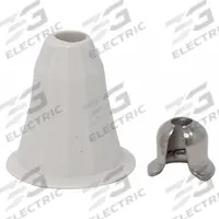 CREST HEALTHCARE SUPPLY Pendant and Sleeve: Compatible with Bead Chain/Pullcord Assemblies, Plastic (MPN 113666). Key specifications — Manufacturer Part Number: 113666; Color: White; Brand: CREST HEALTHCARE SUPPLY; Call Station Type: Pendant and Sleeve; Material: Plastic; Compatible Product Type: Bead Chain; Part Type: Pull Cord Replacement Parts.