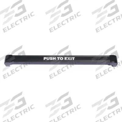 SECURITRON Panic Bar: 2 3/4 in Ht, 3 in Dp, 48 in Wd, ADA Compliant, Black - Push-to-Exit Panic Bars