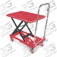 DAYTON Scissor Lift Table: 400 lb Load Capacity, 27 1/2 in L x 17 5/8 in W, 29 1/4 in Max Lifting Ht (MPN 3KR46). Key specifications — Platform Material: Steel; Brand: DAYTON.