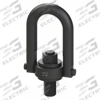 ADB HOIST RINGS Hoist Ring: Pivot/Swivel, Black Oxide-Coated Steel, 2"-4 1/2, Max. 30,000 lb (MPN 23200). Key specifications — Brand: ADB HOIST RINGS; Thread Size: 2"-4-1/2; Operation: Pulling.