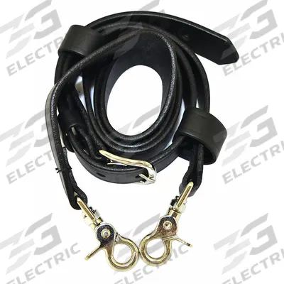 MOTOROLA Radio Strap: Fits Motorola, Black, Hard Leather, Straps - Motorola-Compatible Carrying Accessories