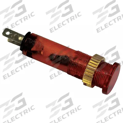 Dayton Flush Panel Light: 5/16 in Panel Mounting Hole Dia, LED - LED Indicator Pilot Lights