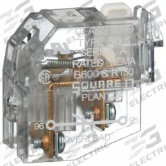 SQUARE D Overload Relay Auxiliary Contact (MPN 9999SO5). Key specifications — Brand: SQUARE D.