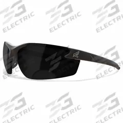 EDGE EYEWEAR Safety Glasses: Smoke Lens, Half-Frame, Metal Detectable, Black Frame, Zorge G2 Series (MPN DZ116-2.0-G2). Key specifications — Brand: EDGE EYEWEAR; Frame Color: Black; Lens Color: Smoke.