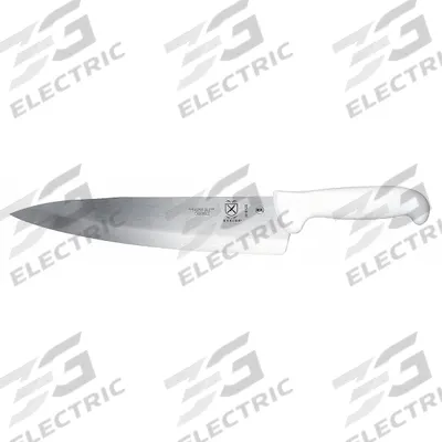 MERCER CUTLERY Chef/Utility Knife: Hollow Ground, 10 in Overall Lg, Steel Blade, White Handle - Chef's Knives