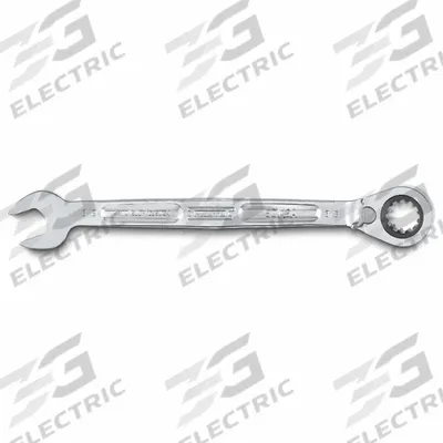 PROTO Combination Wrenches: Alloy Steel, Full Polish Chrome, 3/8 in Head Size - SAE Spline Ratcheting Combination Wrenches