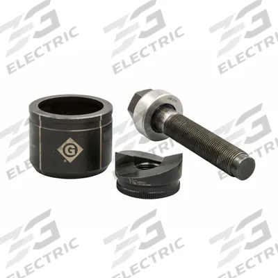 GREENLEE Knockout Punch Set: 10 ga Sheet Metal Capacity (Steel), 1 45/64 in Nominal Size - Greenlee Knockout Punches & Dies