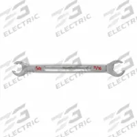 MILWAUKEE Flare Nut Wrench: Chrome Vanadium Steel, Chrome, 5/8 in_11/16 in Head Size (MPN 45-96-8303). Key specifications — attr309723: No; attr309730: Chrome; attr309729: Chrome Vanadium Steel; attr324937: MILWAUKEE.