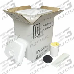 BERLIN Hazardous Material Shipping Kit: 11 in x 9 in x 13 3/4 in, ( 1 ) : 20 oz Jar, 4G/X8.5/S, 4 PK (MPN HMS-69110). Key specifications — Brand: BERLIN; Color: White; Standards: UN Rated; UN Rating Solid: 4G/X8.5/S.