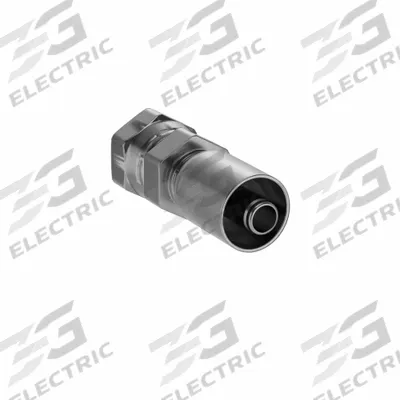 Parker Hydraulic Crimp Fitting: Steel x Steel, Straight, -8 For Hose Dash Size - Parker Crimp Hydraulic Hose Fittings with JIC Connection