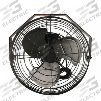 VES-ARTEX Mounted Fan: 18 in Blade Dia, 120V AC, 1/10 hp Motor HP, Wall Mount - Standard Industrial Wall-Mount Fans