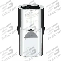 MILWAUKEE Standard Socket: Metric, 1/2 in Drive Size, 14 mm Socket Size, 6-Point, Std, Chrome (MPN 45-34-9115). Key specifications — attr1204417: MILWAUKEE; attr1204392: Chrome.
