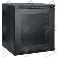 TRIPP LITE Rack Enclosure: 12 Rack Units, 25 in x 23 5/8 in x 21 5/8 in, Wall Mount, Steel (MPN SRW12US). Key specifications — Brand: TRIPP LITE; Includes: (2) Keys; Material: Steel; Features_Broad: Hinged Back.