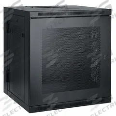 TRIPP LITE Rack Enclosure: 12 Rack Units, 25 in x 23 5/8 in x 21 5/8 in, Wall Mount, Steel (MPN SRW12US). Key specifications — Brand: TRIPP LITE; Includes: (2) Keys; Material: Steel; Features_Broad: Hinged Back.