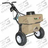 TURFEX Cordless Walk-Behind Sprayer: For Lawn, Garden and Agriculture, Spot Sprayer, 12 gal Tank (MPN TL80). Key specifications — attr1035279: TURFEX; attr1072932: Powder Coated Metal.
