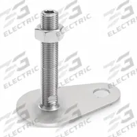 JW WINCO Male-End Leveling Mount: Swiveling Stud, 3/4"-10 Thread Size, 4,496 lbf Capacity (MPN 43-80-3/4X10-150-D0-UK). Key specifications — Finish: Plain; Base Shape: Teardrop; Load Capacity: 4,496 lbf; Mounting Holes: Mounting Holes Included; Includes: Nut.