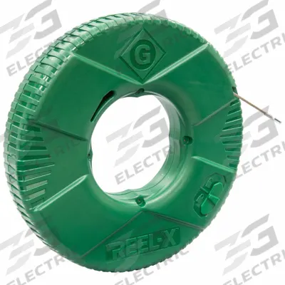 GREENLEE Steel Fish Tape: 125 ft Lg, Flat Tape Shape, Formed Hook End Style - Steel Fish Tapes
