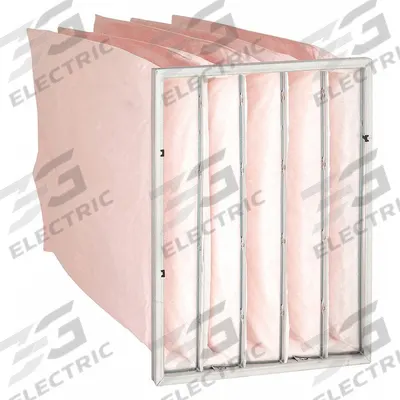 GRAINGER Pocket Air Filter: 24 in x 20 in x 30 in, MERV 13, Pink, Synthetic - MERV 13 Pocket Air Filters