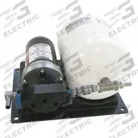 FLOJET Booster Pump System: 120V AC, 3/8 in Barbed, 3/8 in Barbed, 95 psi Max. Discharge Pressure (MPN 028300510). Key specifications — attr1217262: FLOJET.