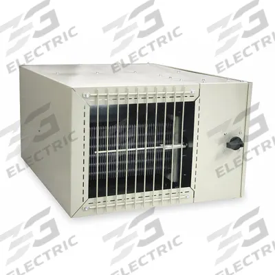 Dayton Electric Plenum Heater: 15kW, 480V AC, 850/1000 CFM, 17-7/8 in x 35-3/8 in x 18 in - General Purpose Electric Plenum Heaters