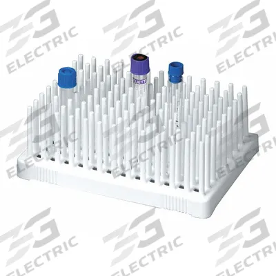 HEATHROW SCIENTIFIC Tube Rack: 5 in Overall Wd, 2 1/8 in Overall Ht, 3 1/4 in Overall Lg, Polypropylene - Lab Storage Racks