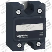 SCHNEIDER Solid State Relay: Surface Mounted, 125 A Max Output Current, SCR, AC Output (MPN SSP1A4125M7T). Key specifications — Brand: SCHNEIDER; Current Type: AC; Electrical Connection: Screw Clamp; Finger Safe: Yes; Input Current: 5 to 10 mA; Maximum Output Current without Heat Sink: Not Recommended; Mounting Style: Through Panel; Output Voltage: 48 to 660V AC.