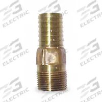 CAMPBELL Barbed Hose Fitting: For 1 1/4 in Hose I.D., Hose Barb x NPT, Male x Male, Hex, Straight (MPN MAB 5). Key specifications — Fitting Connection Type: Hose Barb x NPT; Fitting Gender: Male x Male; Nipple Grip Type: Hex; Brand: CAMPBELL.